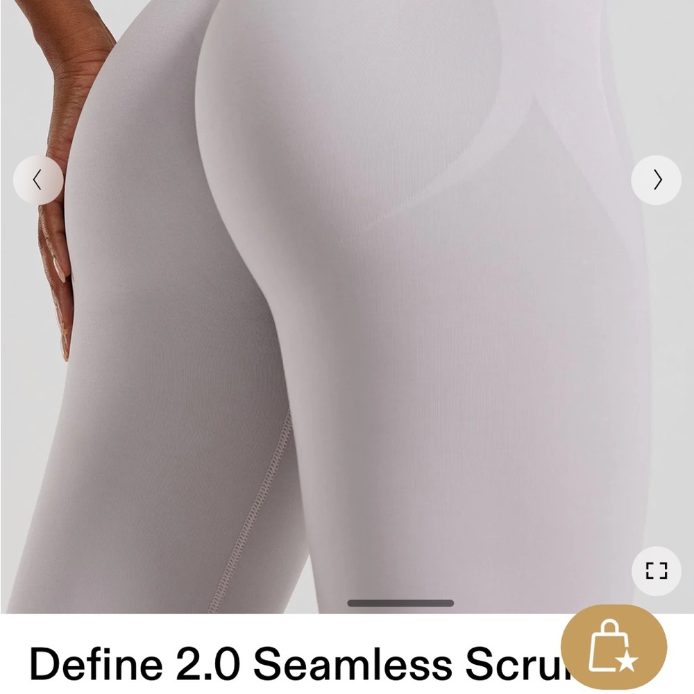 Seamless Scrunch Leggings - Steel Gray